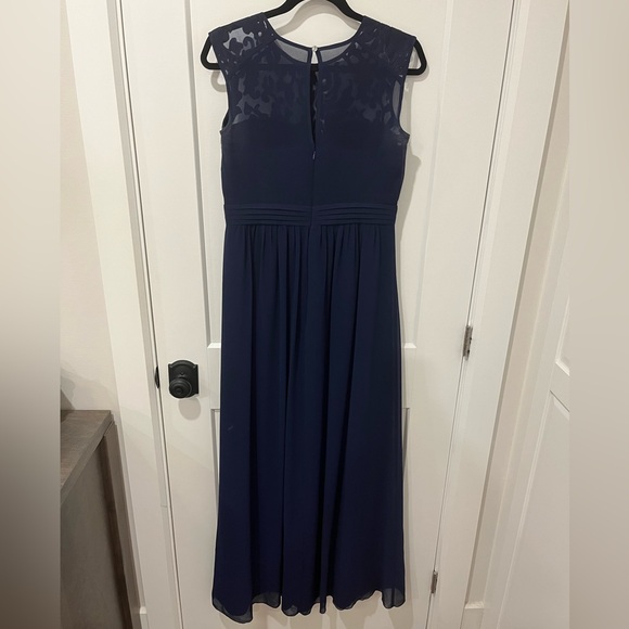Occasion Dress Long/Maxi - Little Mistress LONDON - Navy Blue- US8/UK12 - Picture 3 of 10